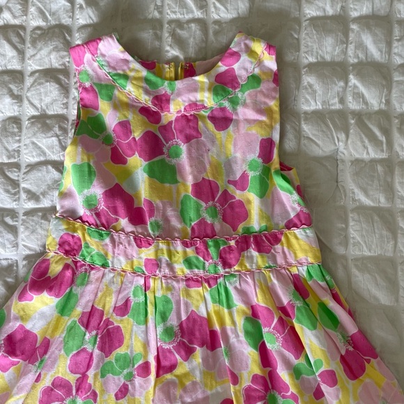 Lilly Pulitzer Pink Green Floral Sundress - Picture 3 of 9